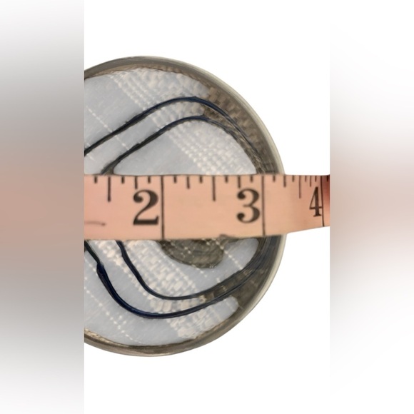 Mariposa Applique Blue Double Old-Fashioned Cocktail Glasses Set Of 2 - Picture 10 of 10